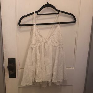 Free People White Blouse / Size Medium